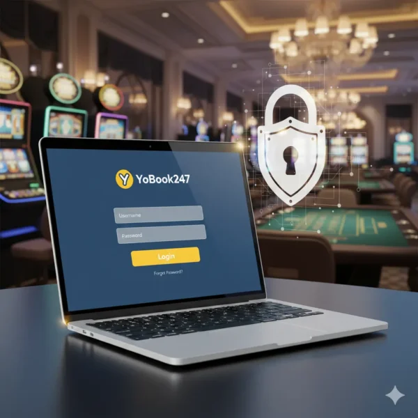 YoBook247 login page 2025 showing username and password fields on official website yobook247.online