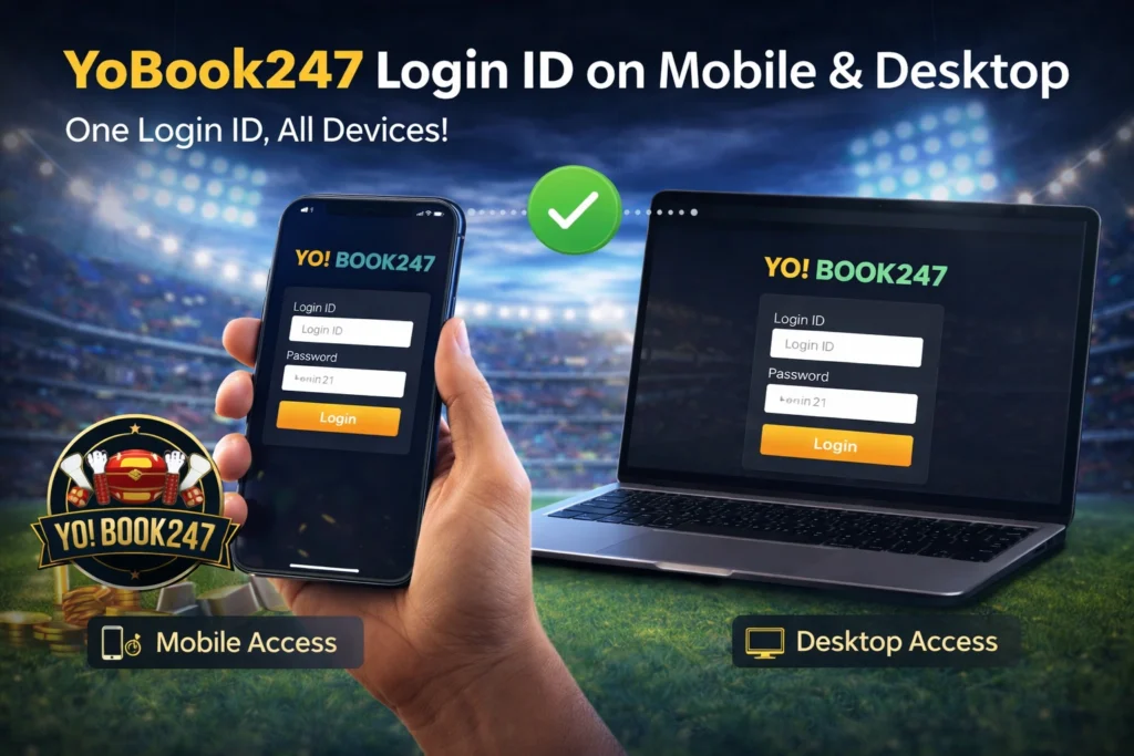 YoBook247 login ID on mobile and desktop devices