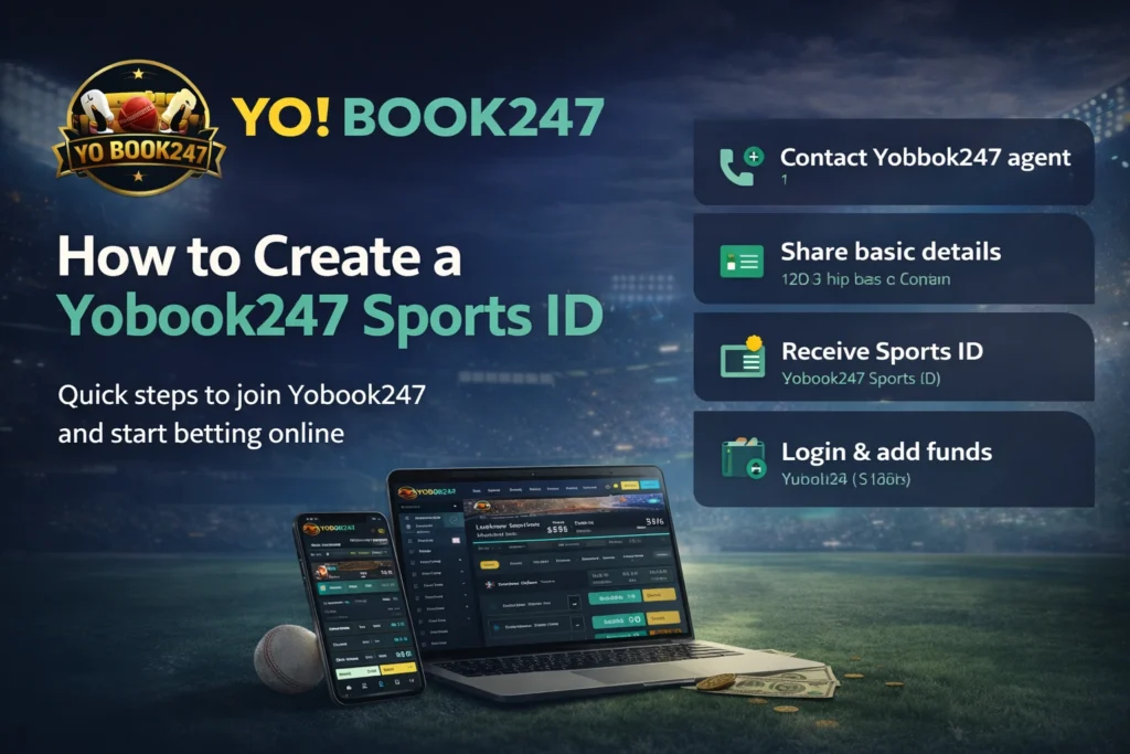 How to create a Yobook247 Sports ID step by step in India