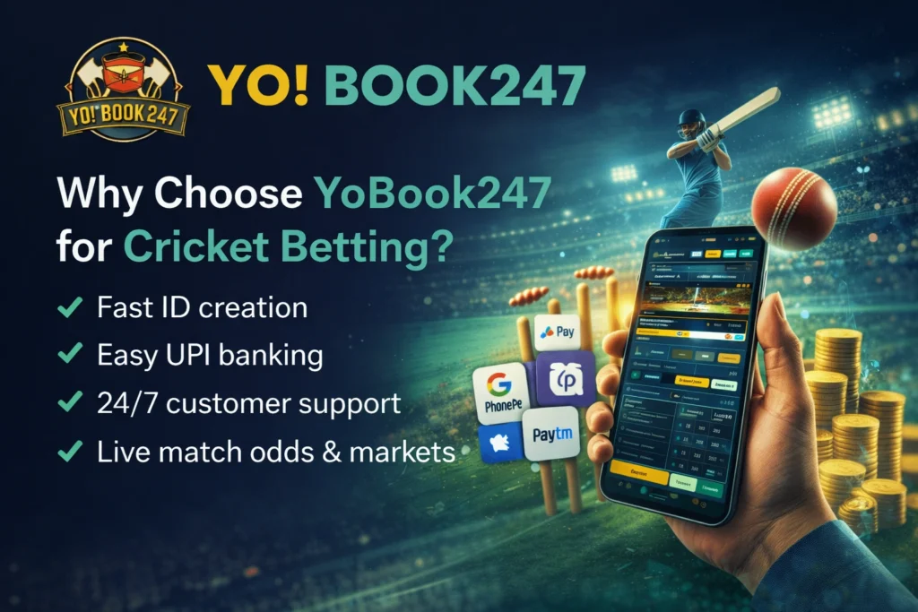 Why choose YoBook247 for cricket betting with fast ID creation and live odds